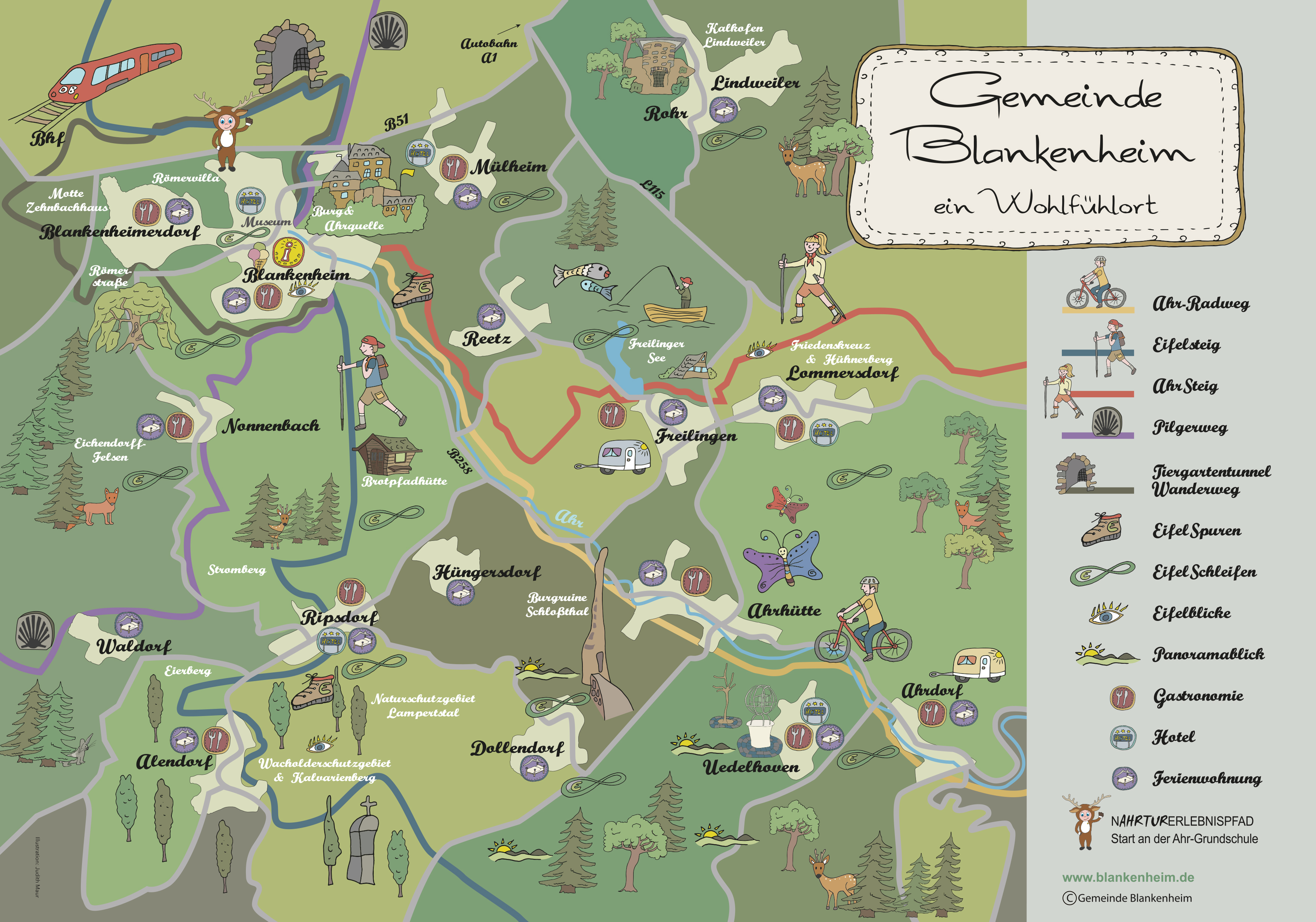 Gemeinde Blankenheim Map